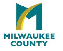 A green background with the milwaukee county logo.